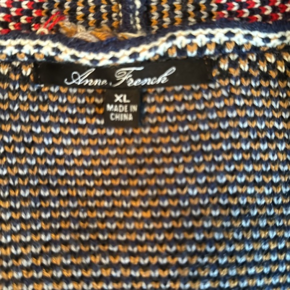 Anne French Sweater Jacket Sz XL - Picture 5 of 7